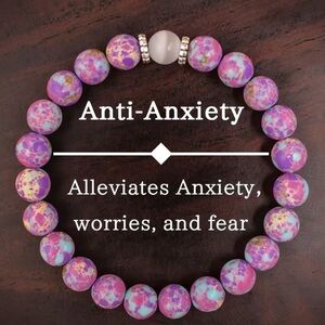 💎4/$20💎Imperial Pine W Cats Eye Anti-Anxiety Bracelet